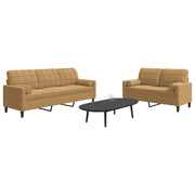 Loungeset 2-delig fluweel bruin