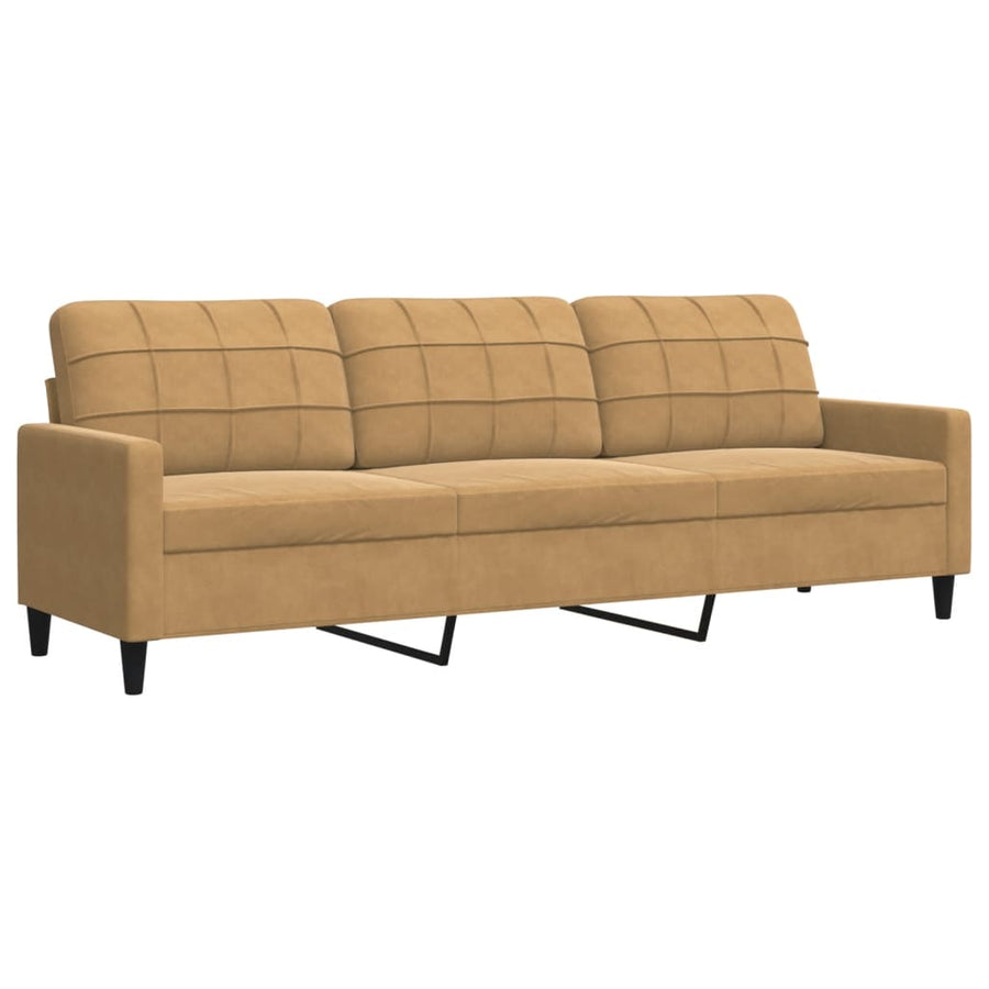 3-Delige Loungeset Met Kussens Fluweel 1