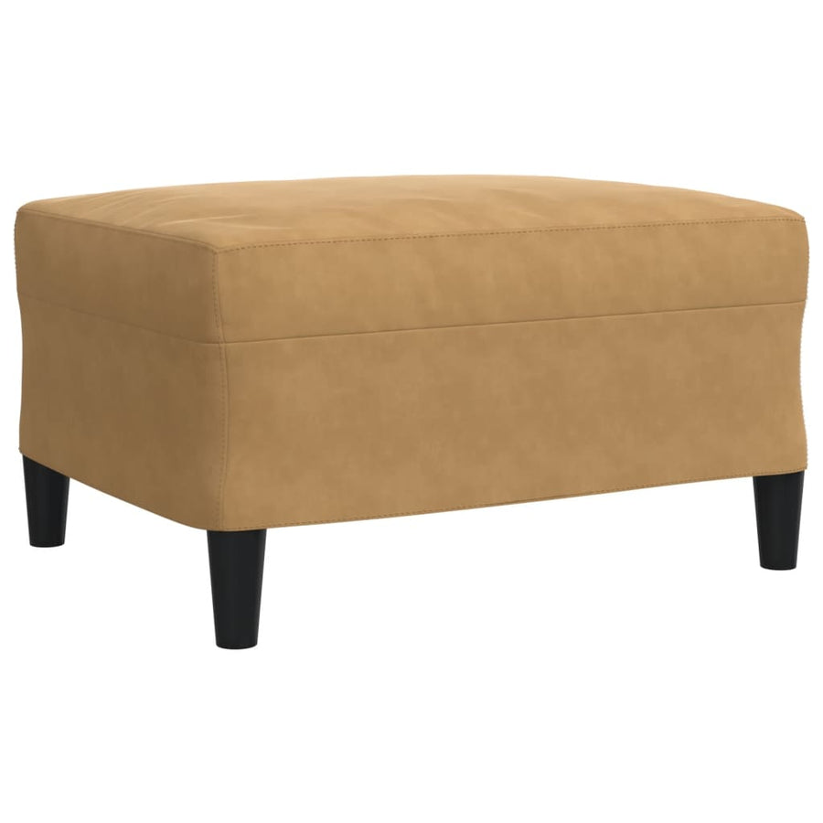 4-delige Loungeset met kussens en bolsters fluweel bruin