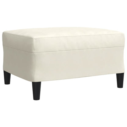 4-delige Loungeset met kussens en bolsters fluweel crèmekleurig