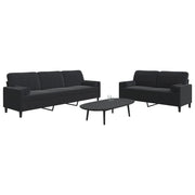 Loungeset 2-delig fluweel zwart 157x77x80 cm
