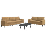 Loungeset 2-delig fluweel bruin