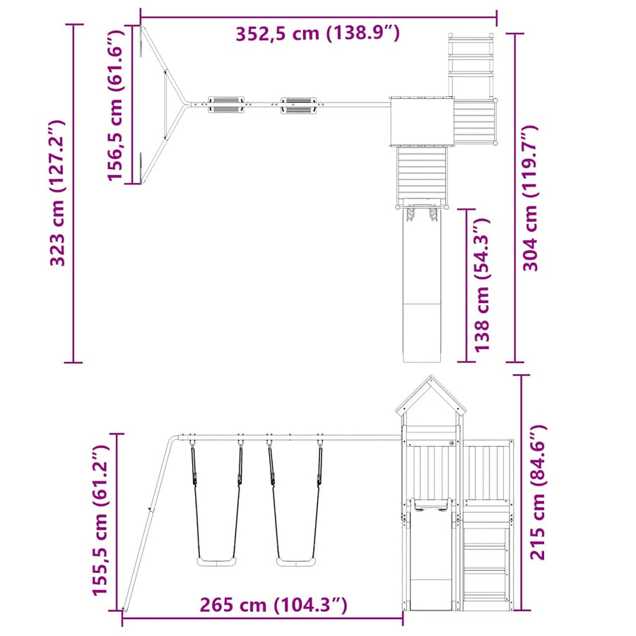 Speelhuis Massief douglashout