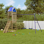 Speelhuis geïmpregneerd grenenhout bruin 118 cm