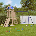 Speelhuis massief grenenhout 242x248x215 cm
