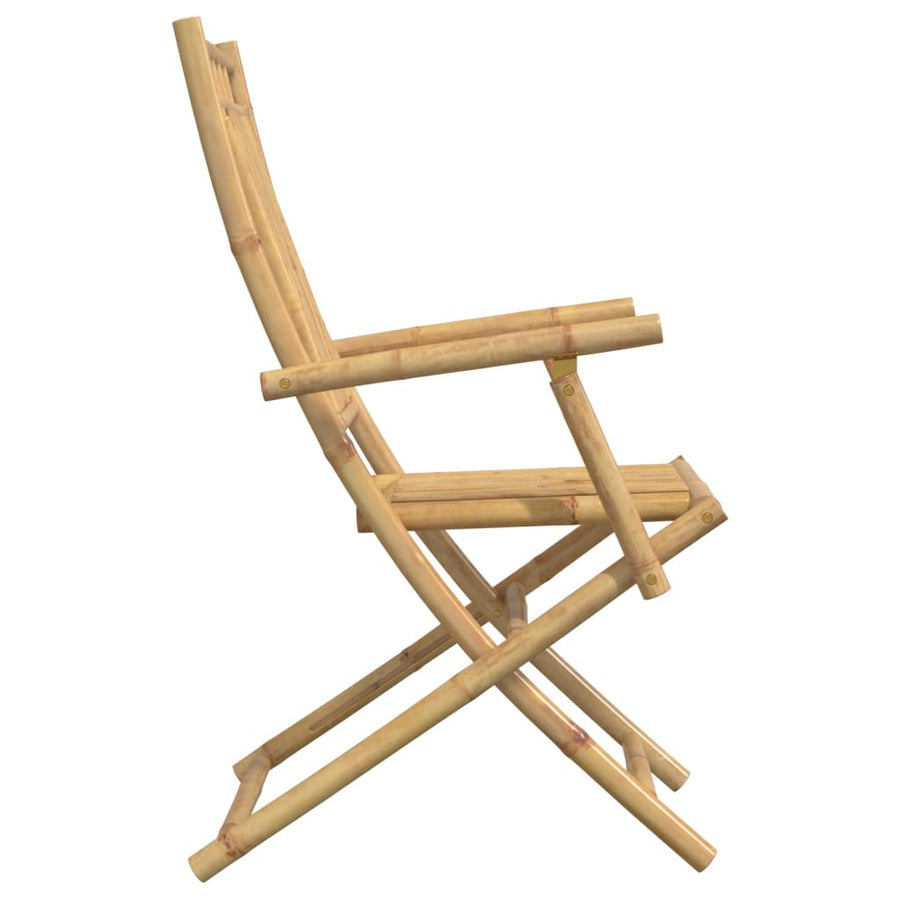 Tuinstoelen 4 st inklapbaar 53x66x99 bamboe