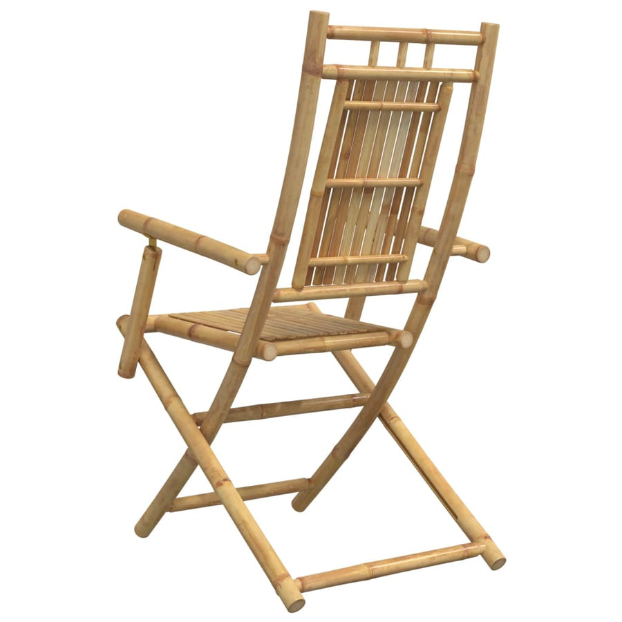 Tuinstoelen 8 st inklapbaar 53x66x99 bamboe