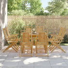 Tuinstoel bamboe inklapbaar 8 stuks