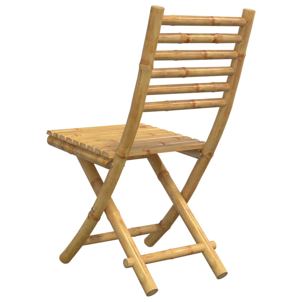 Tuinstoelen 4 st inklapbaar 43x54x88 bamboe