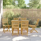 Tuinstoelen 6 st bamboe inklapbaar 43x54x88 cm
