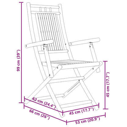 5-delige Tuinset bamboe