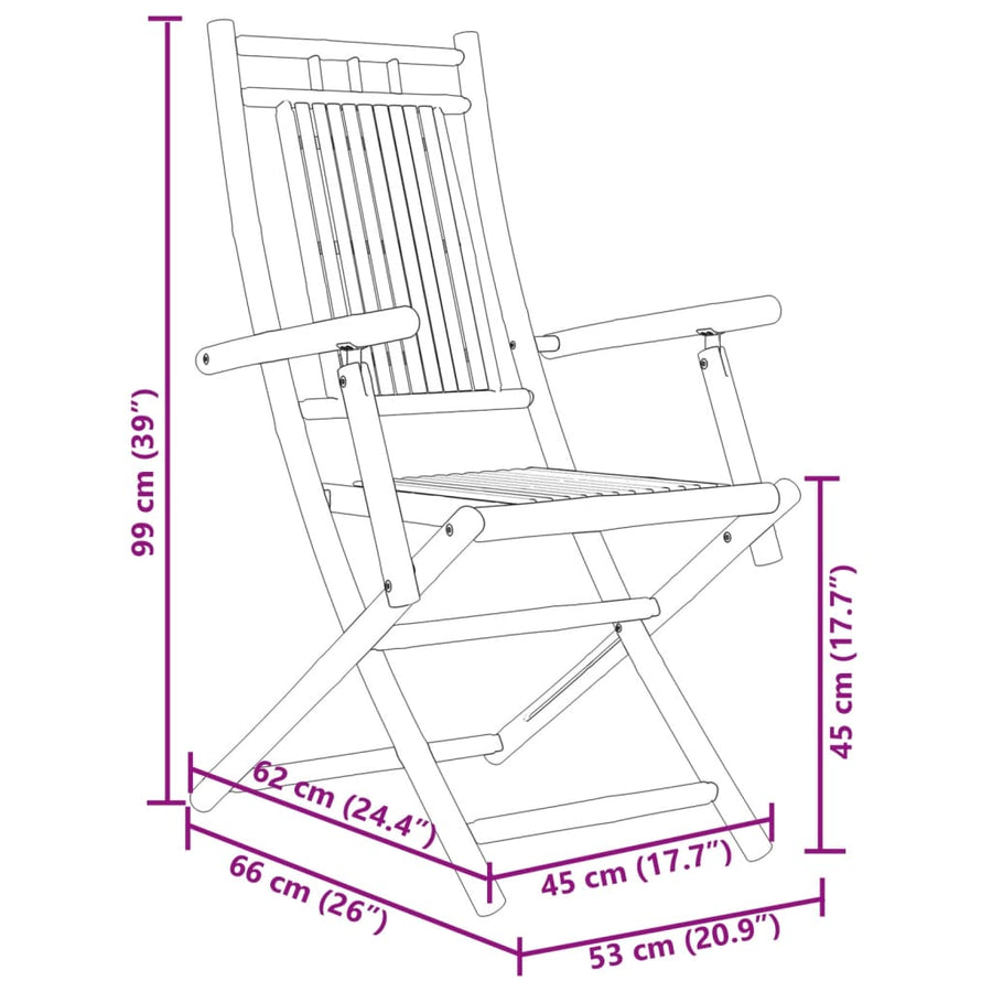 5-delige Tuinset bamboe