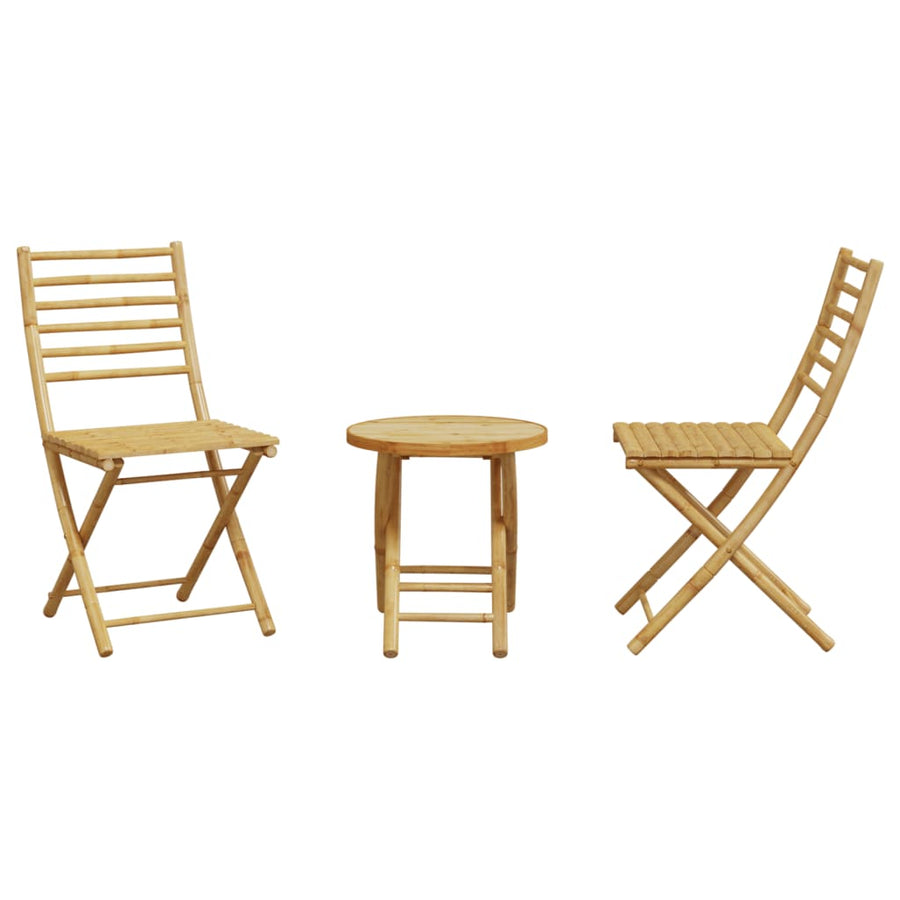3-delige Bistroset bamboe