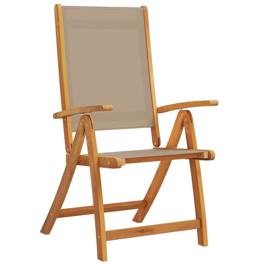 Tuinstoelen Inklapbaar Massief Acaciahout En Textileen 4