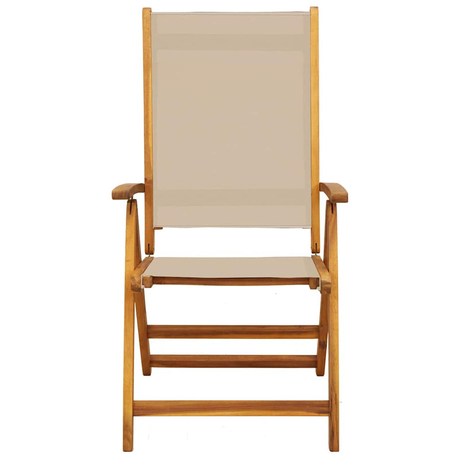 Tuinstoelen Inklapbaar Massief Acaciahout En Textileen 4