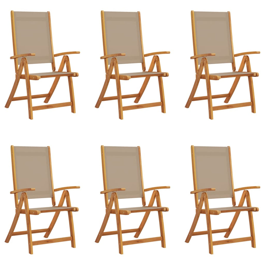 Tuinstoelen Inklapbaar Massief Acaciahout En Textileen 6