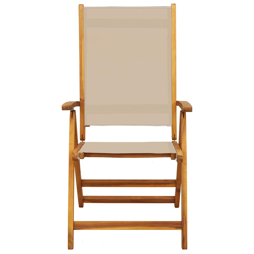 Tuinstoelen Inklapbaar Massief Acaciahout En Textileen 8