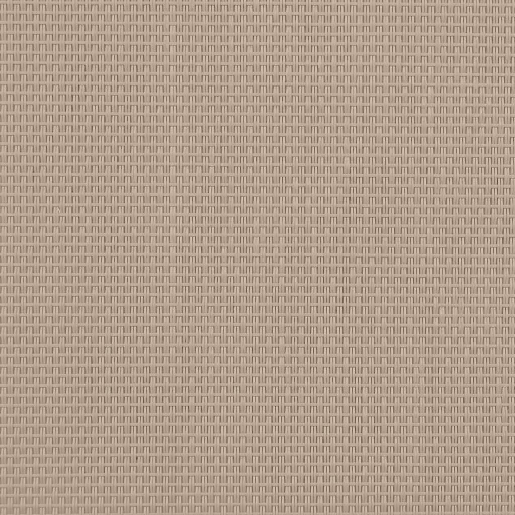 Ligbedden 2 st met tafel massief acaciahout en textileen taupe