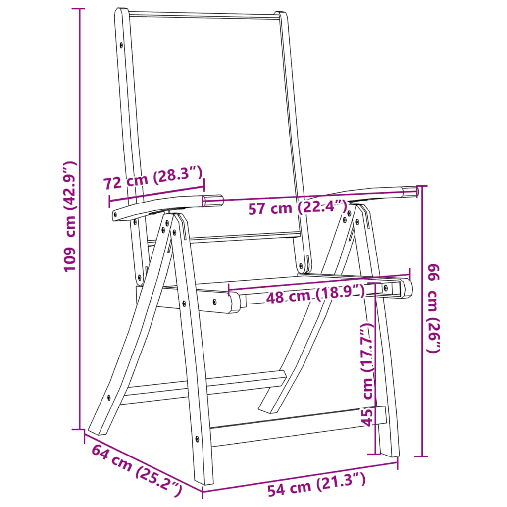 5-Delige Tuinset Massief Acaciahout En Textileen 4