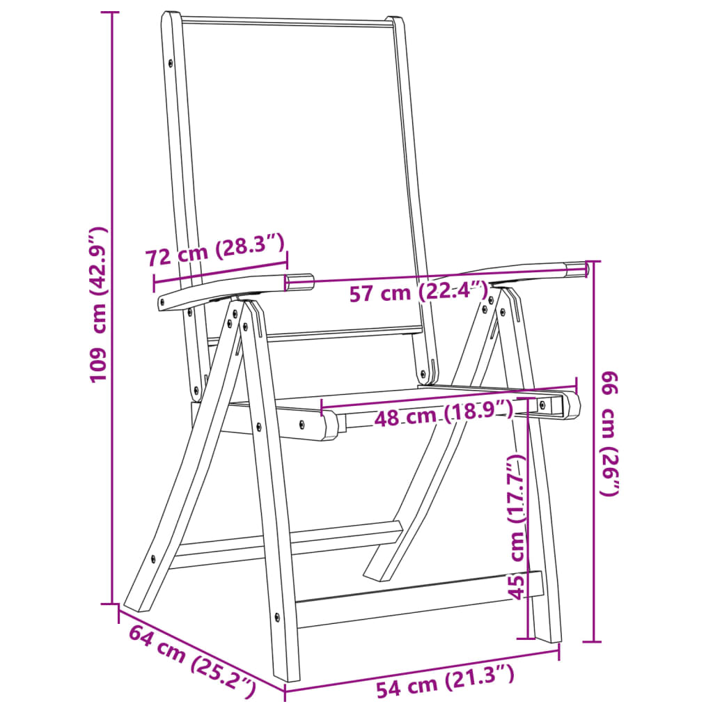 5-Delige Tuinset Massief Acaciahout En Textileen 4