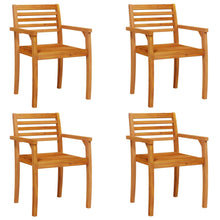 Tuinstoelen 4 st 59x55x85 cm massief acaciahout