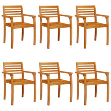 Tuinstoelen 6 st 59x55x85 cm massief acaciahout