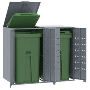 Containerberging 2 bakken 138x79x117 cm staal grijs