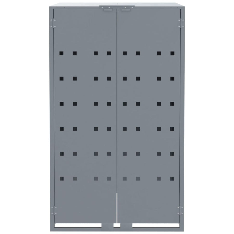 Containerberging voor 4 containers 276x79x117 cm staal grijs