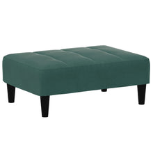 Voetenbank 77X55X31 Cm Fluweel Donkergroen