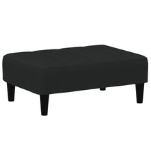 Voetenbank 77X55X31 Cm Fluweel Zwart