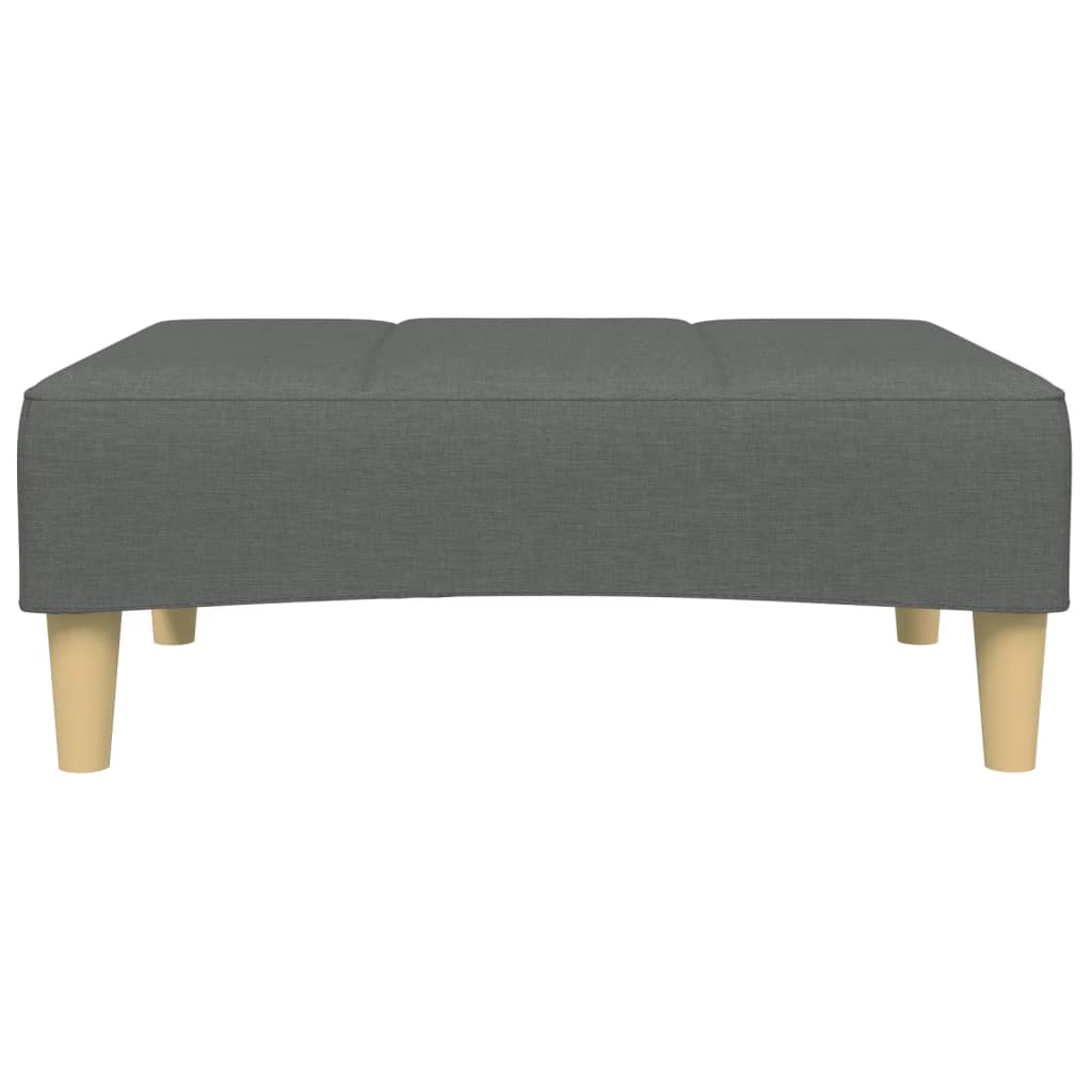 Voetenbank 77X55X31 Cm Stof Donkergrijs