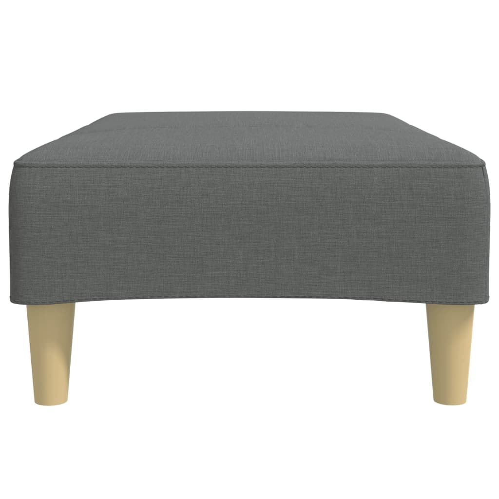 Voetenbank 77X55X31 Cm Stof Donkergrijs
