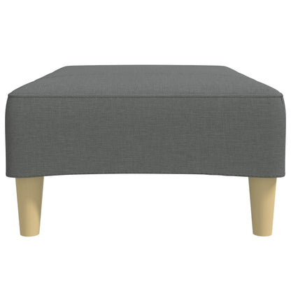 Voetenbank 77X55X31 Cm Stof Donkergrijs