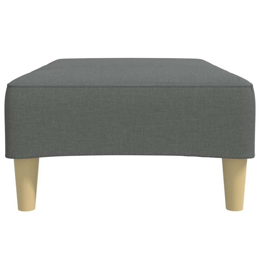 Voetenbank 77X55X31 Cm Stof Donkergrijs