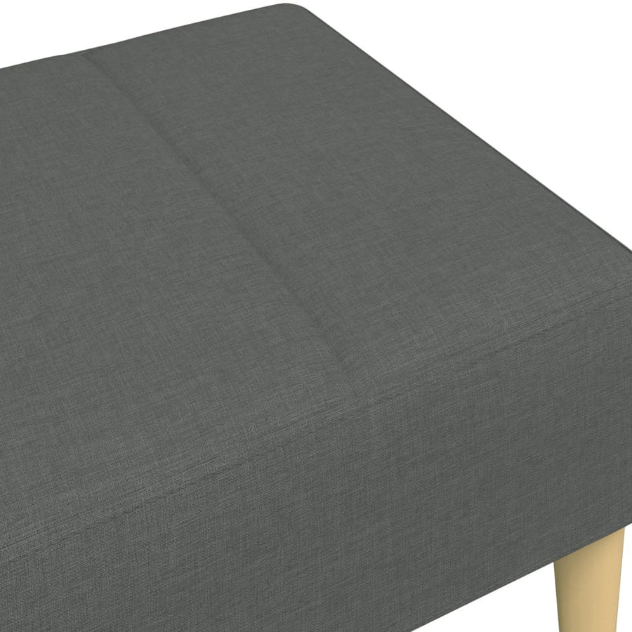 Voetenbank 77X55X31 Cm Stof Donkergrijs