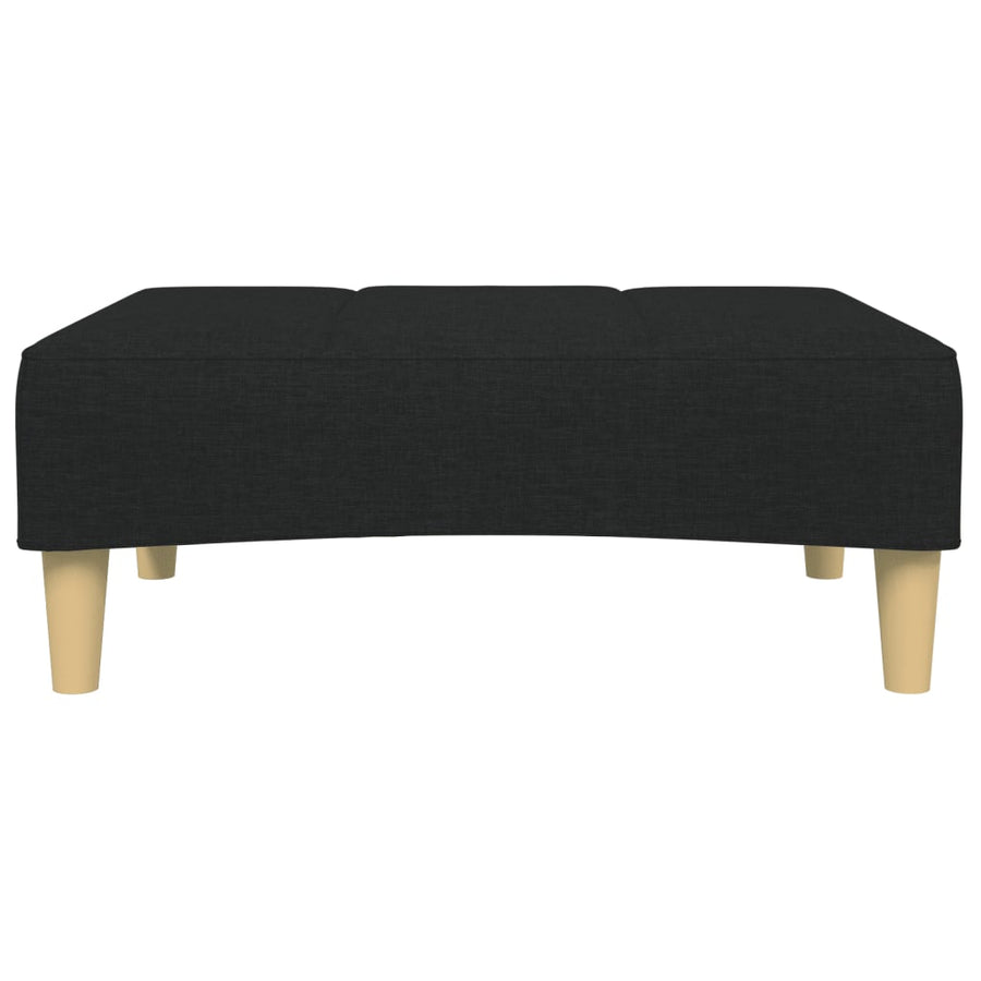 Voetenbank 77x55x31 cm stof zwart