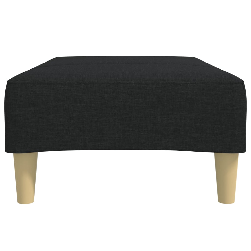 Voetenbank 77x55x31 cm stof zwart