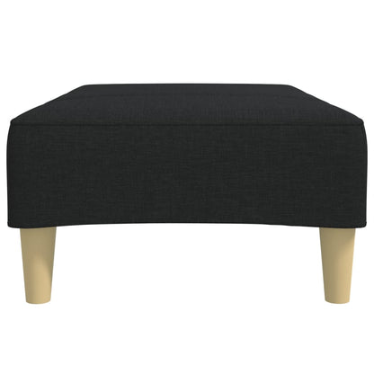 Voetenbank 77x55x31 cm stof zwart
