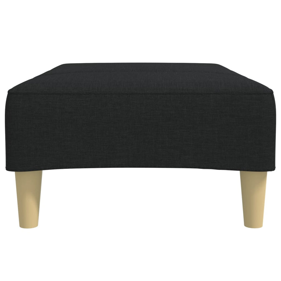 Voetenbank 77x55x31 cm stof zwart
