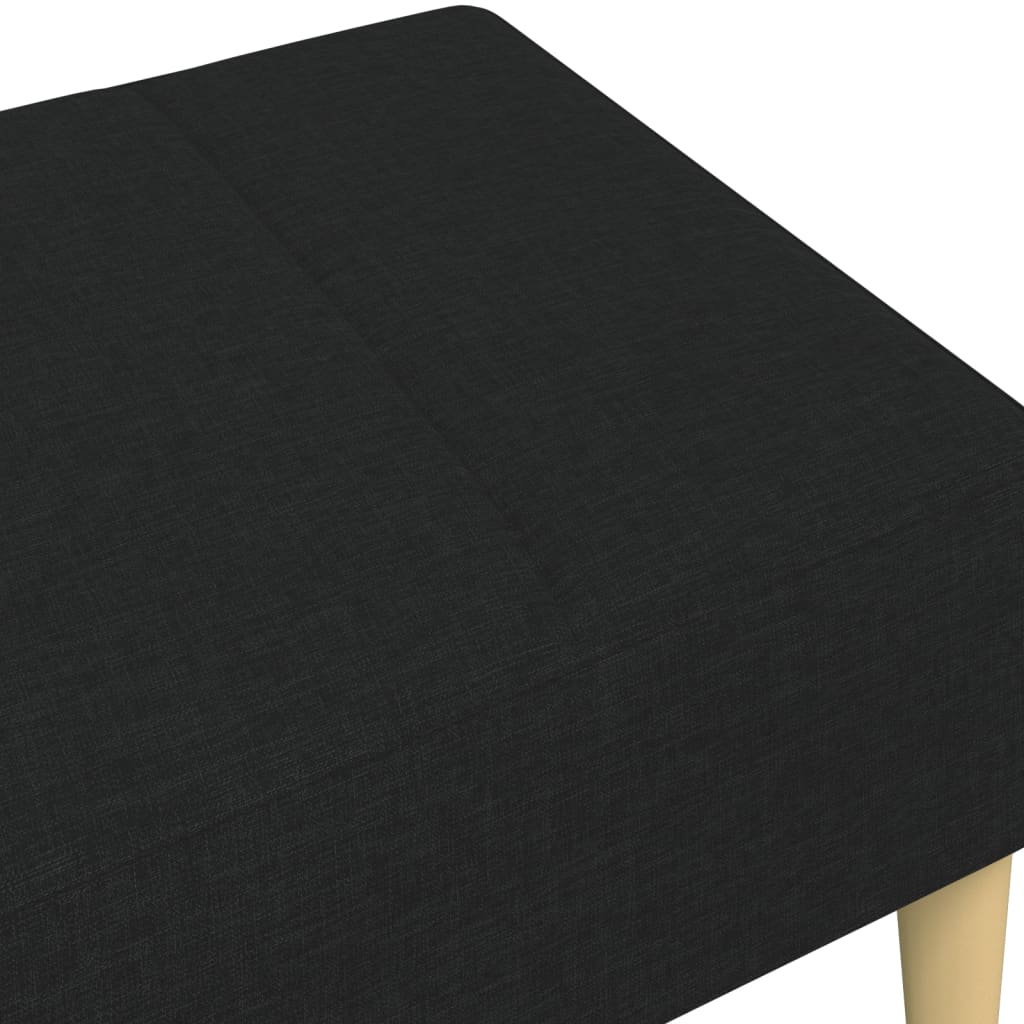 Voetenbank 77x55x31 cm stof zwart