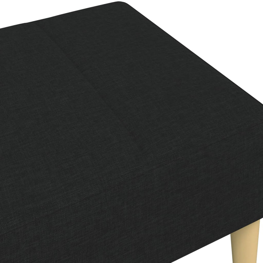 Voetenbank 77x55x31 cm stof zwart