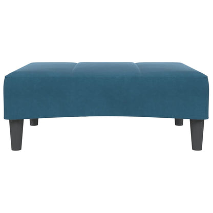 Voetenbank 77x55x31 cm fluweel blauw