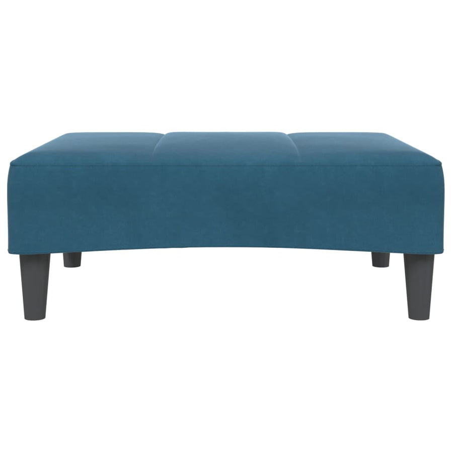Voetenbank 77x55x31 cm fluweel blauw