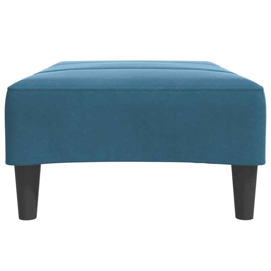 Voetenbank 77x55x31 cm fluweel blauw