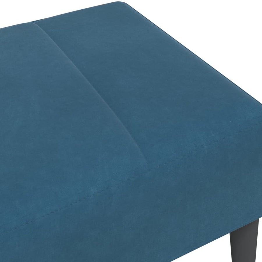 Voetenbank 77x55x31 cm fluweel blauw