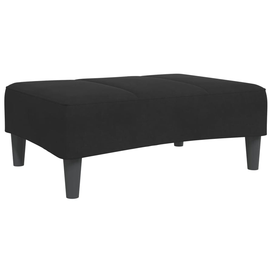 Voetenbank 77x55x31 cm fluweel zwart