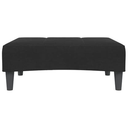 Voetenbank 77x55x31 cm fluweel zwart