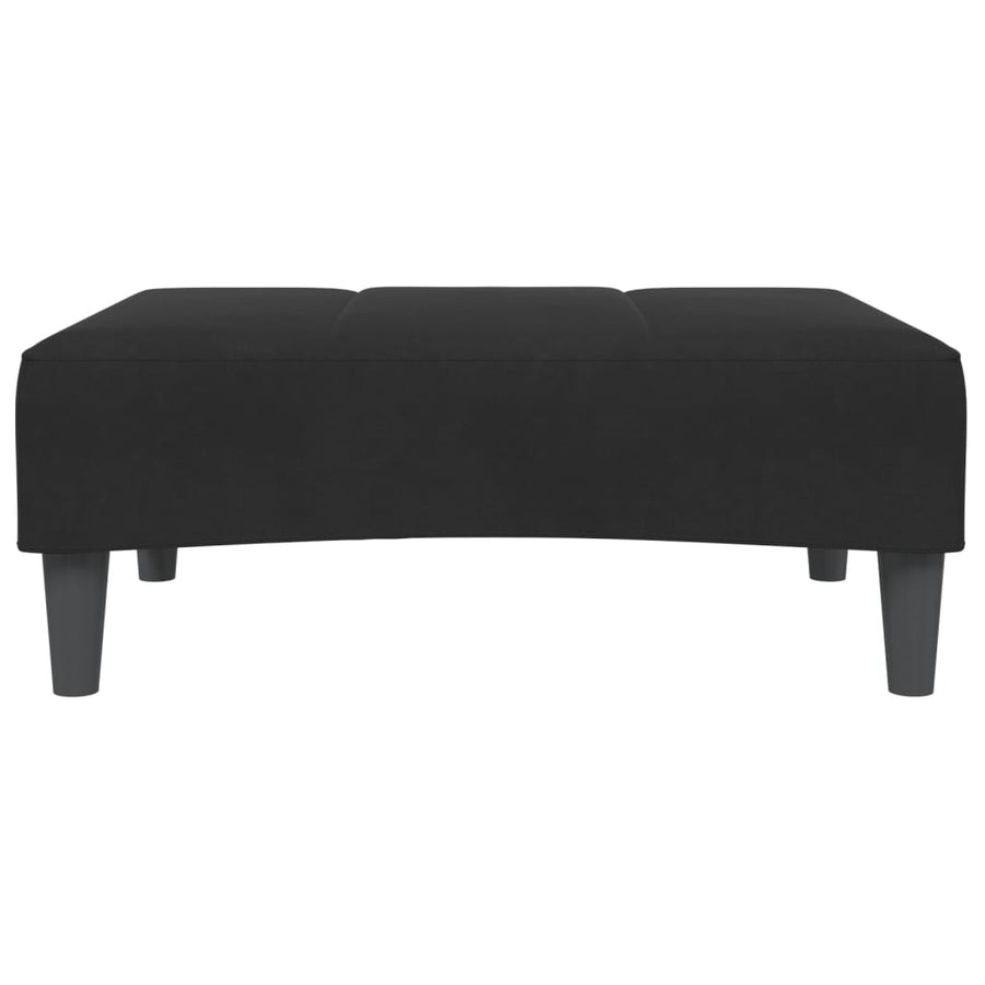 Voetenbank 77x55x31 cm fluweel zwart