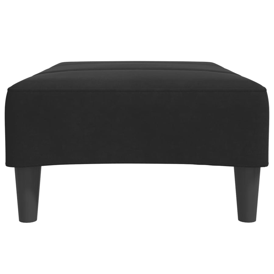 Voetenbank 77x55x31 cm fluweel zwart