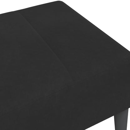 Voetenbank 77x55x31 cm fluweel zwart